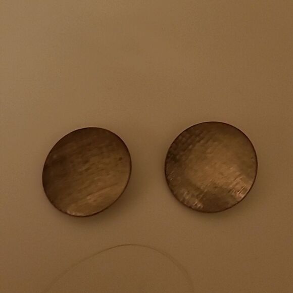 Clip Button Earrings - Picture 1 of 7